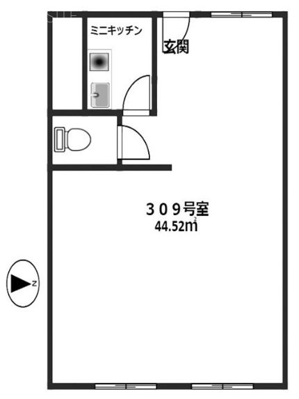 渋谷コープ309 間取り図