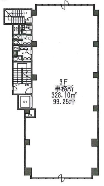 プレム桜丘ビル3F 間取り図