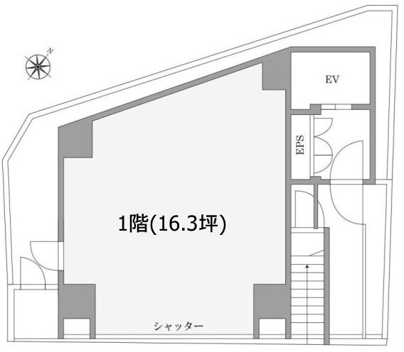 イッシンジャパンビル1F 間取り図