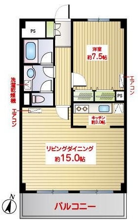 シャトレ代官山アネックス3F 間取り図