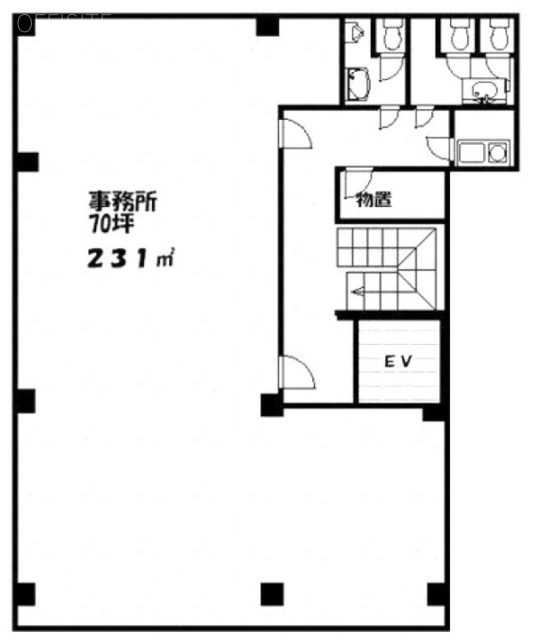 東池ビル5F 間取り図