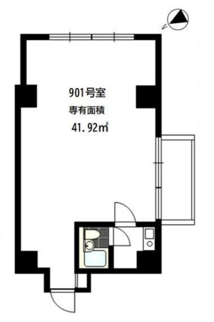 築地ホワイトビル901 間取り図