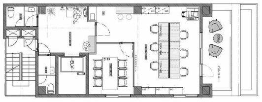 WORK BASE Nihonbashi8F 間取り図