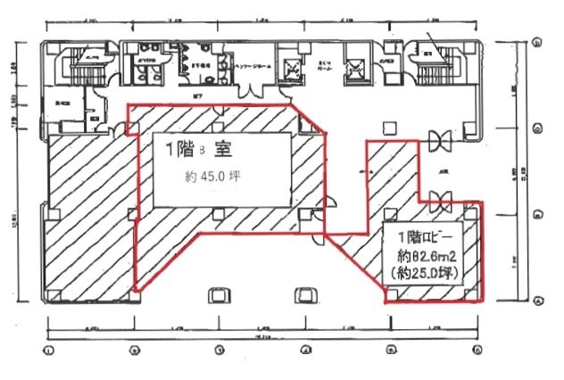 江間忠晴海ビルB 間取り図