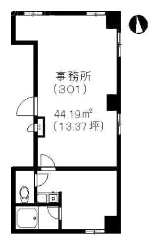 K&N麻布301 間取り図