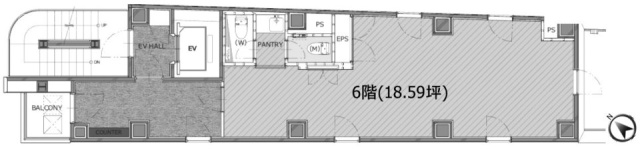 Gran+ Shirokanedai(グランプラス白金台)6F 間取り図