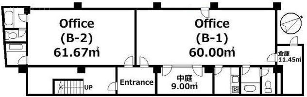 シャネックスビルB1F 間取り図