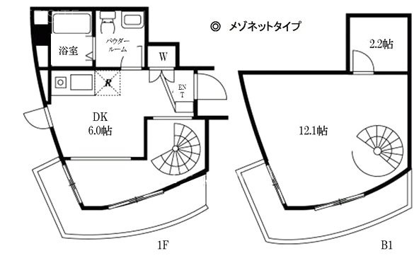 コルティーレ世田谷102 間取り図