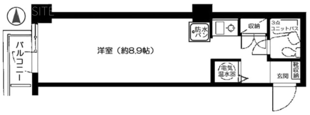 ライオンズプラザ中野401 間取り図