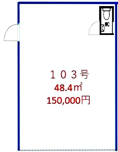 ヴィラボルドン103 間取り図