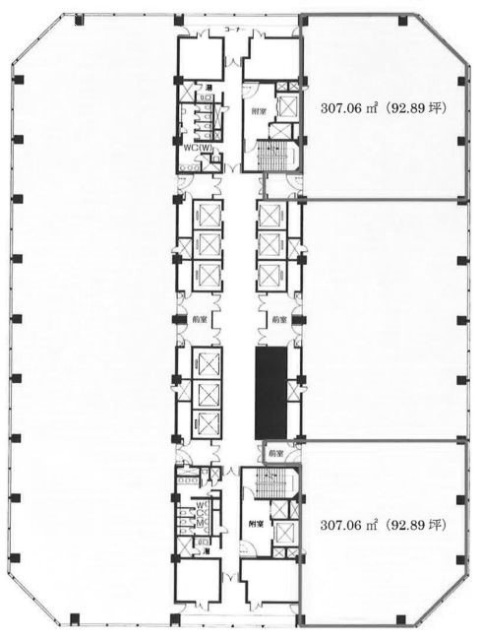 幕張テクノガーデン D棟11F 間取り図