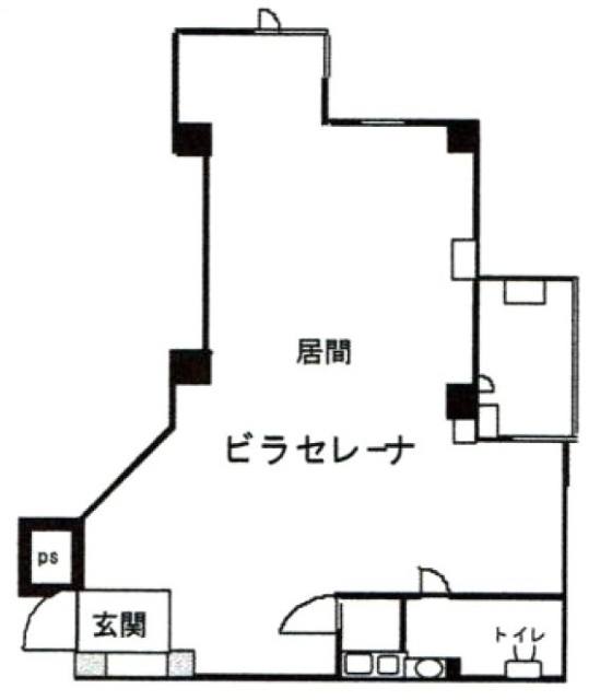 ビラセレーナビル1F 間取り図