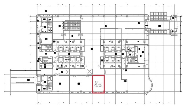 クイーンズタワーB棟6F 間取り図