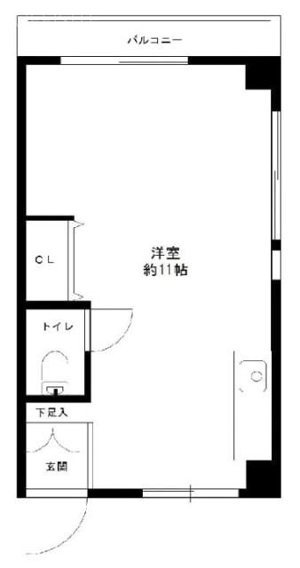 モリグチハイツ206 間取り図