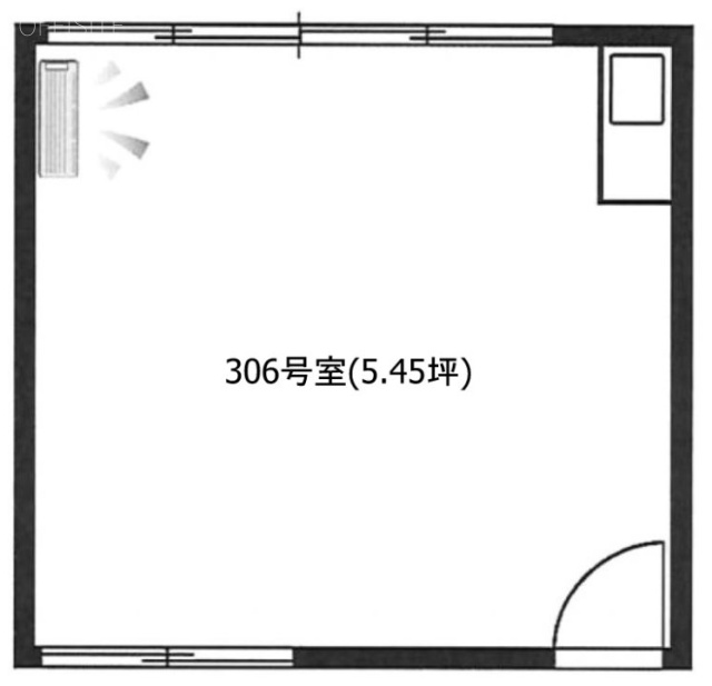 岩本町駅前ビル306 間取り図