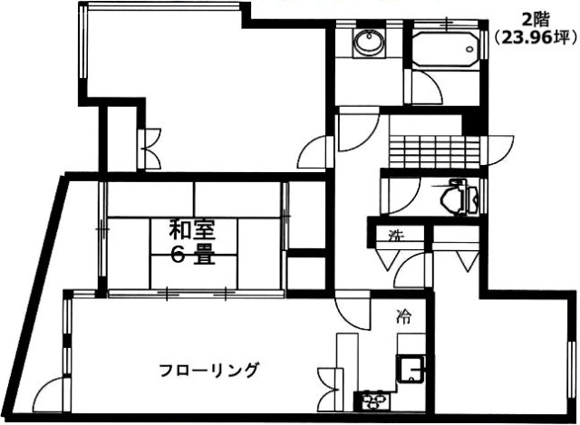 南青山オークビル2F 間取り図