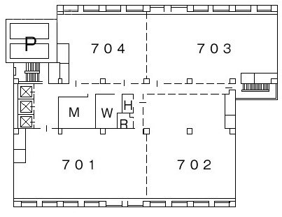 横浜クリード704 間取り図