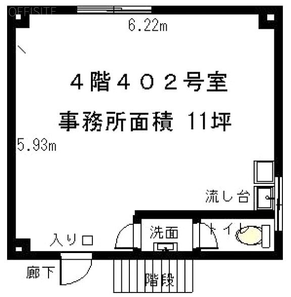 ラヤマビル竹の塚402 間取り図