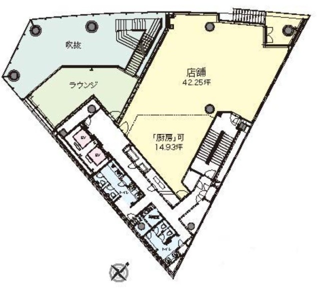 明産霞が関ビルディング2F 間取り図