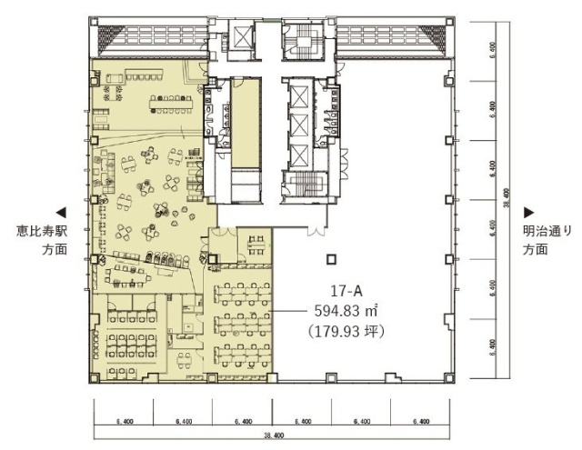 恵比寿ビジネスタワーA 間取り図