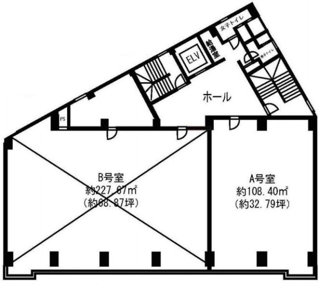 オダカビルA 間取り図