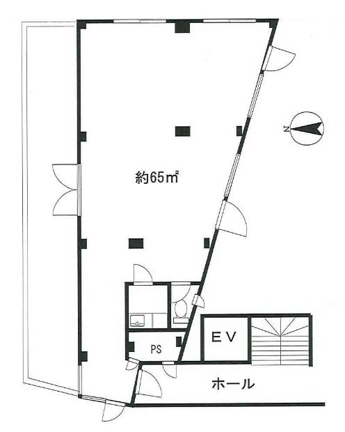 第1横川ビル401 間取り図