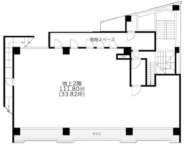 マドモアゼルビル2F 間取り図
