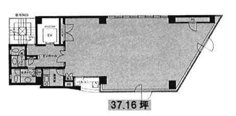 宮崎新川ビル8F 間取り図