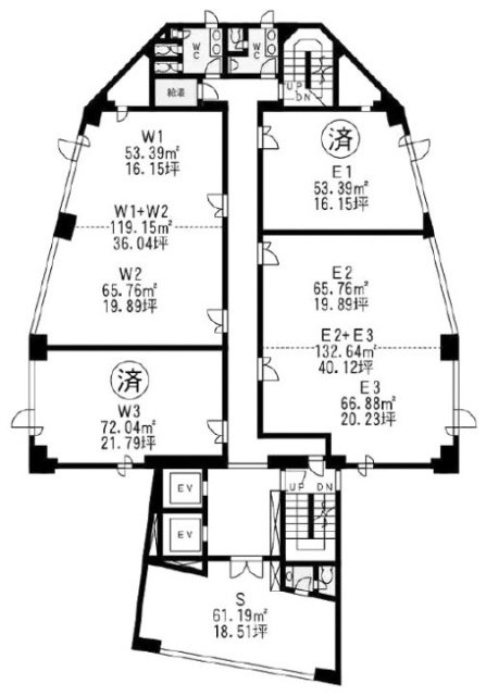 マストビルE2・E3 間取り図