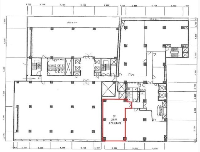 虎ノ門実業会館(本館)A 間取り図