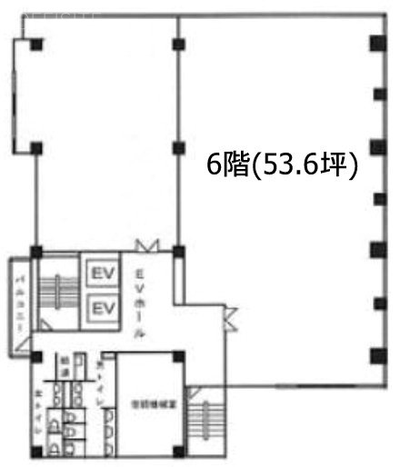 芝一丁目ビル6F 間取り図