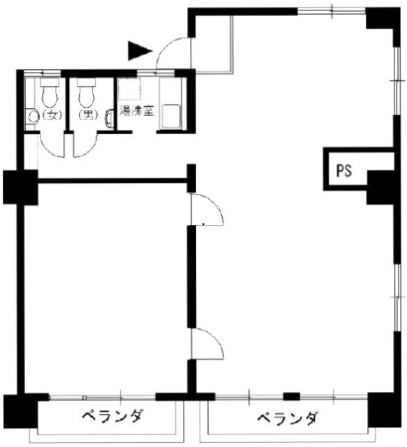 シュロス浅草403 間取り図