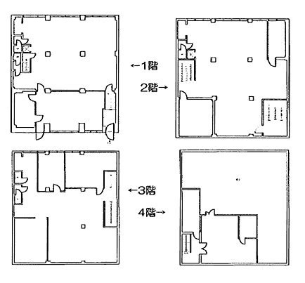 トーチョウビル1-4F 間取り図