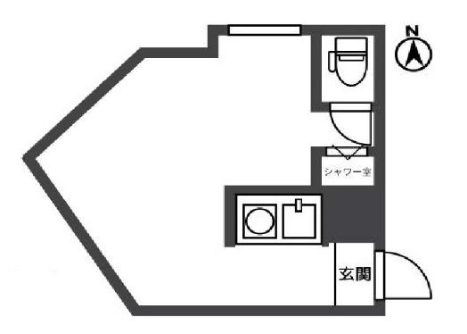 テンジンアパートメント1F 間取り図