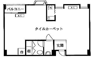 ビバリーヒルズ3F 間取り図