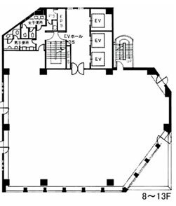 いちご笹塚ビル11F 間取り図