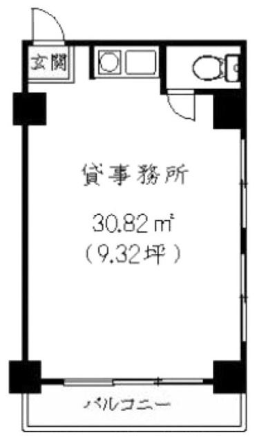 第7嶺岡ビル201 間取り図