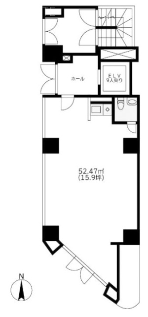 田村ビル1F 間取り図
