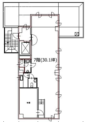 浅草橋1stビル7F 間取り図