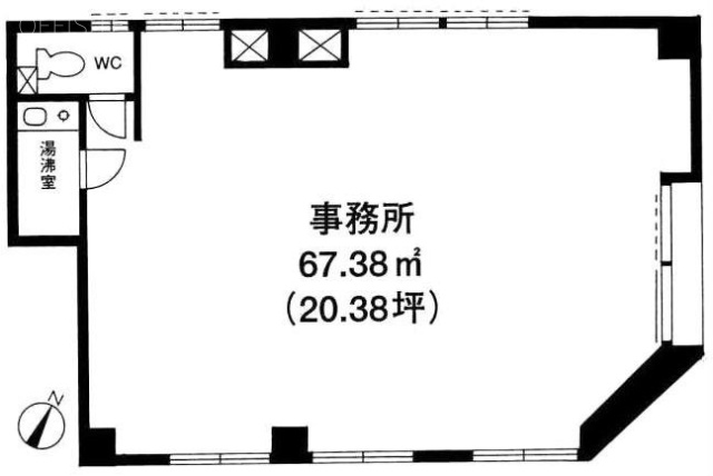 ベイ・アルファ北大塚ビル1F 間取り図