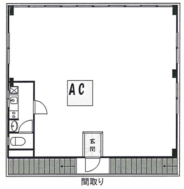 コスモスビル1F 間取り図