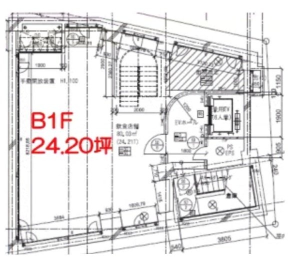 ACN渋谷道玄坂ビルB1F 間取り図