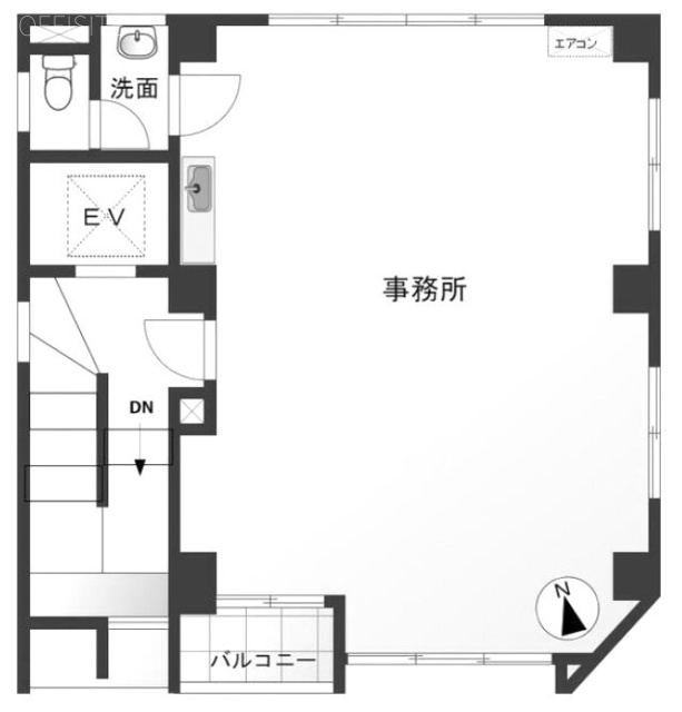 堀ビル2F 間取り図