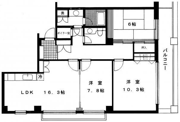 ベルメゾンビル402 間取り図