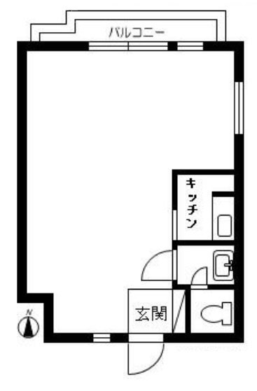 池之端ヒロ・ハイツ402 間取り図