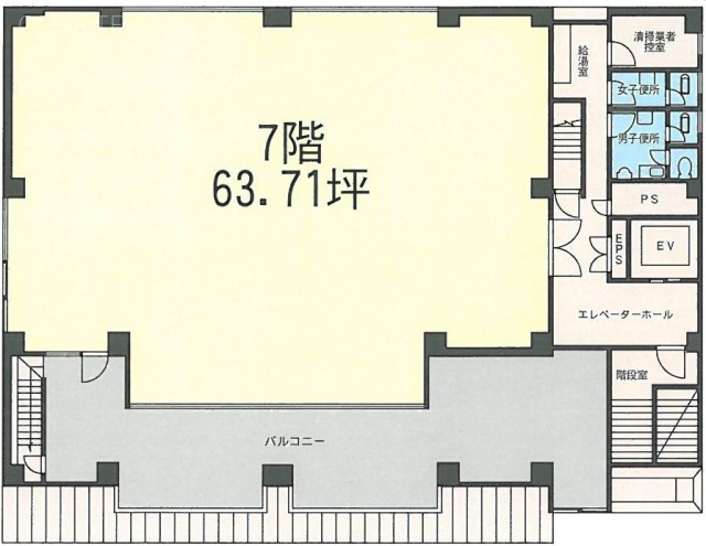 労金新橋ビル7F 間取り図