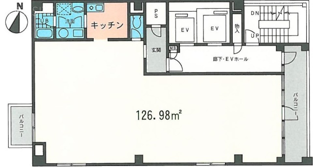小滝橋パシフィカビル9F 間取り図
