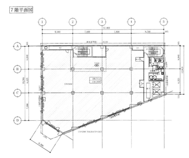 京橋三菱ビル7F 間取り図