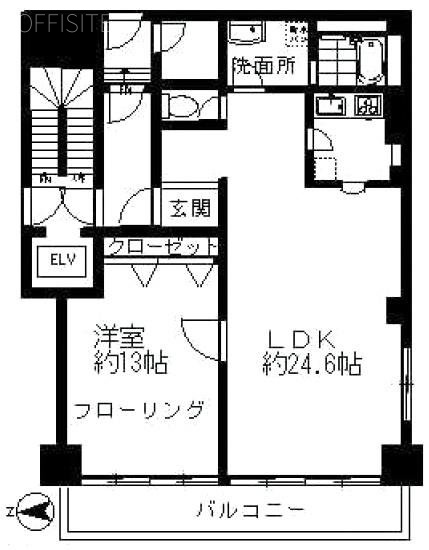 原宿ハイツ201 間取り図