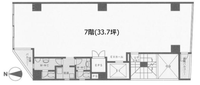 江戸川橋東誠ビル7F 間取り図